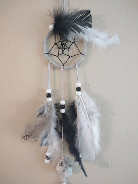 Dreamcatcher with One of a kind Oyster Seashell